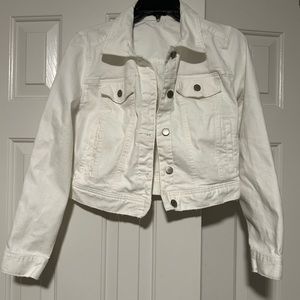 Versona white Jean jacket euc